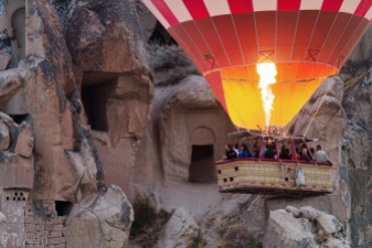 Ballooning over Cappadocia's fairy chimneys