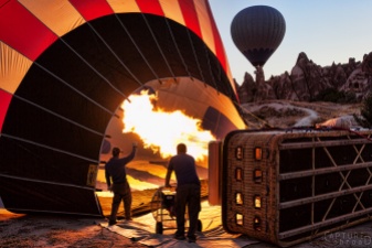 turkey, cappadocia, hot air balloon, startup, morning