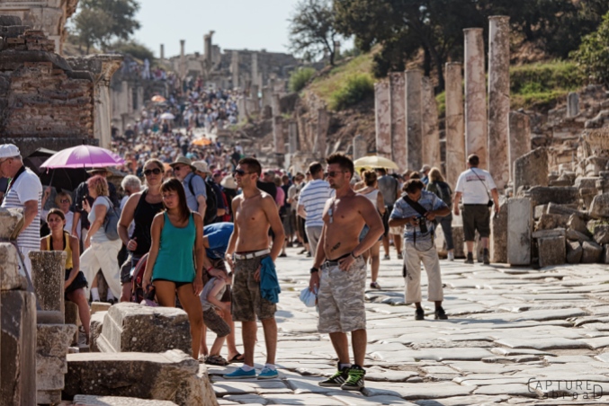 Crowds at Ephesus Ruins